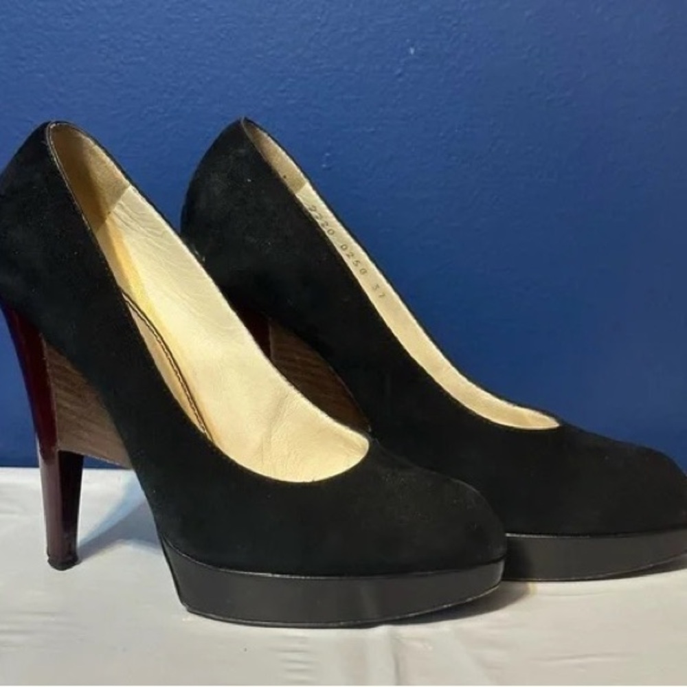 Classic Black Suede Women's High Heels